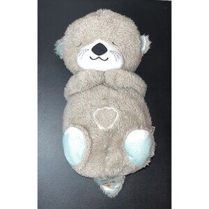 Fisher-Price Otter Soothe 'n Snuggle 11" Baby Plush Night Light Music Sound Grey